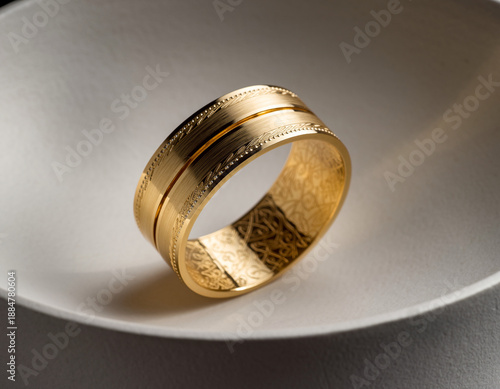 Wallpaper Mural gold ring on the table Torontodigital.ca