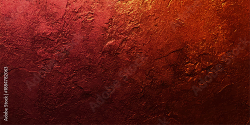 A dark vintage red wall with a grungy old paint texture and rusty brown antique surface design for a rough textured paper backdrop