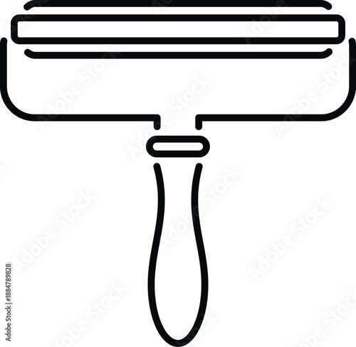 Brayer roller illustrating an art craft printmaking and linocut tool