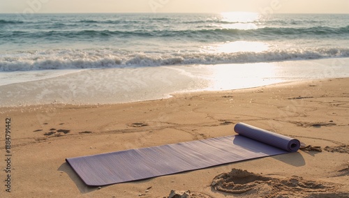 Brown Paper Bag Resting on Sand Near Ocean With Waves During Daytime