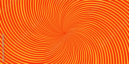 Autumn color sun rays background. Abstract orange sun rays design wallpaper. Colorful swirling lines for templates, banners, posters, flyers. Eps10