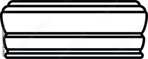 Coffin icon illustrating death, funeral, mourning, and burial concepts