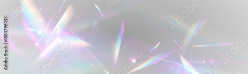 Crystal neon prism bends rainbow light through diamond glass sparkle. PNG vector lens captures glare, glitter bokeh, flare effect across holographic spectrum. Prism reflections amplify radiant shine.