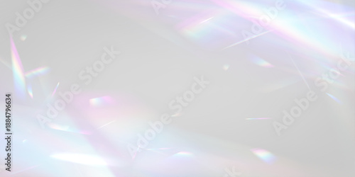 Neon diamond prism bends rainbow light through crystal glass sparkle. PNG vector lens flare captures glitter, glare, bokeh, holographic effect. Light reflections create magical depth.