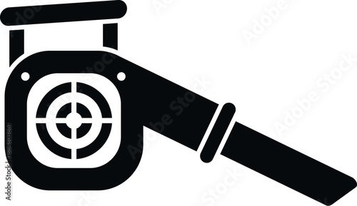 Leaf blower vector illustration representing gardening and outdoor maintenance equipment