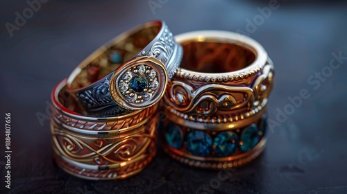 A photo of edgy rings