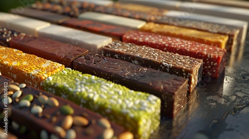 A photo of energy bars