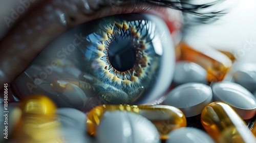 A photo of eye health supplements