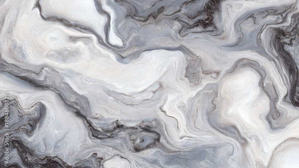 Obraz premium Gray and White Abstract Swirls