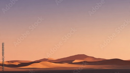 Serene Desert Landscape at Sunset