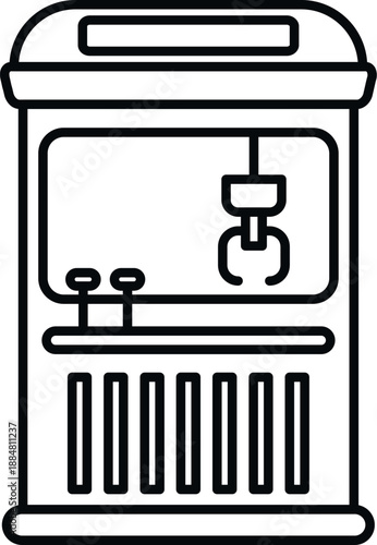 Claw machine representing entertainment and toy prize chance