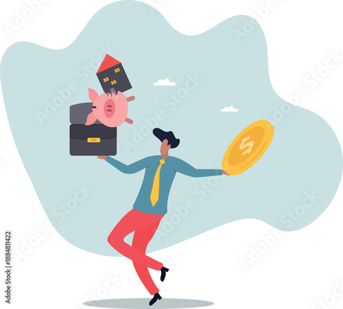 House expense and cost, too expensive payment or high interest rate mortgage .about a man and his life.