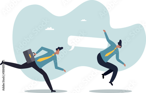 Insulting a coworker. The concept of bad cooperation.