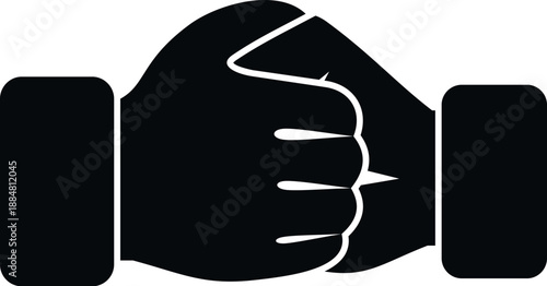 Two hands joining in a firm grip, symbolizing a business deal or collaboration