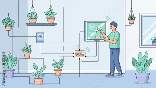 Smart Home Automation System for Indoor Plants.