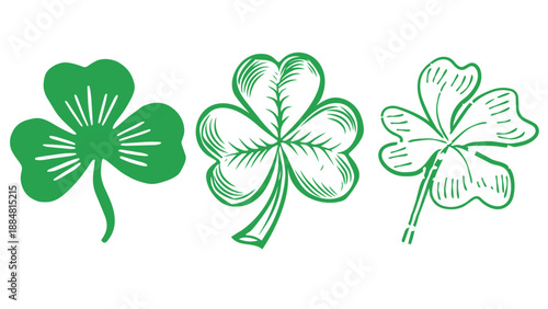 Shamrocks and Clover Vectors