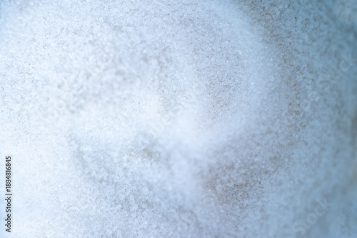 Tableau sur toile Overhead photo of white grain with waves