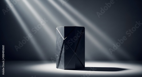 Dark Box with Dramatic Lighting