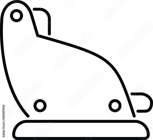 Baby car seat providing child passenger safety and protection during travel