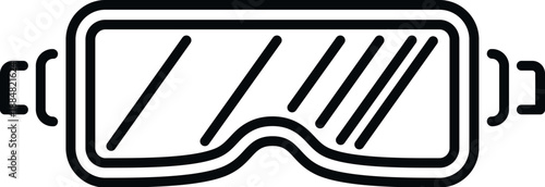 Safety goggles providing eye protection for work, sports, or laboratory tasks