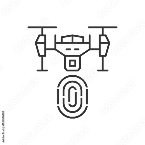 Drone Finger Print Icon