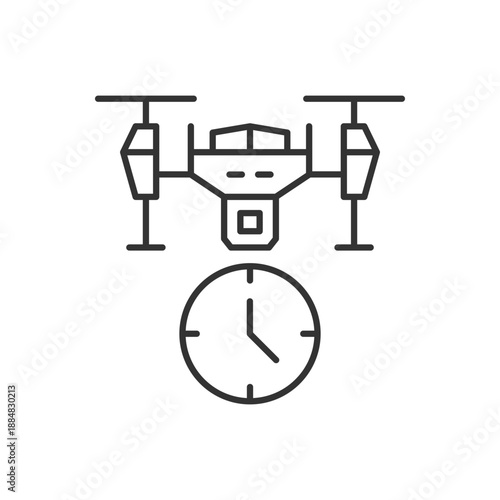 Drone Clock Icon