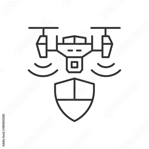 Drone Protection Sensor Icon