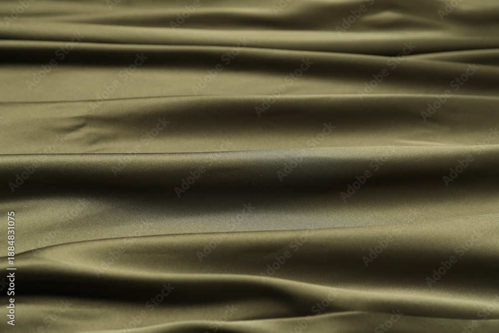 Obraz premium Texture of olive fabric as background, closeup