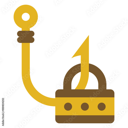 phishing flat icon for security scams and email hacks