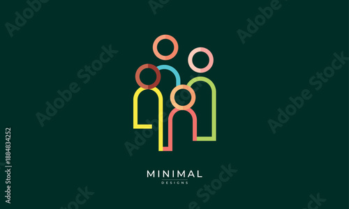 Teamwork People Icon – Business Team, Collaboration, Community and Diversity Symbol
