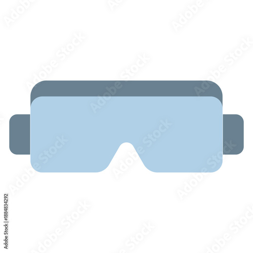 VR goggles flat icon for virtual reality and AR experiences