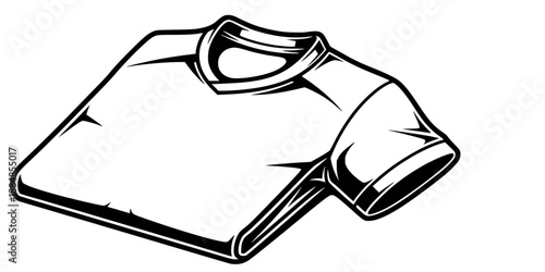 Folded Soccer Jersey Shirt Blank Template for Team Uniform Mockup Vector