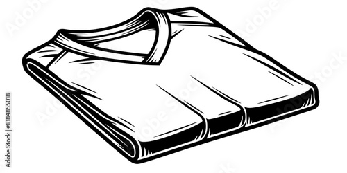 Folded Soccer Jersey Shirt Blank Template for Team Uniform Mockup Vector