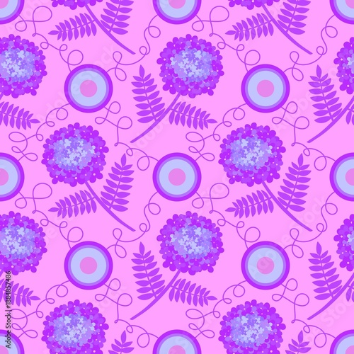 Floral seamless flowers pattern for wrapping paper and fabrics and kids clothes and spring party textiles and linens