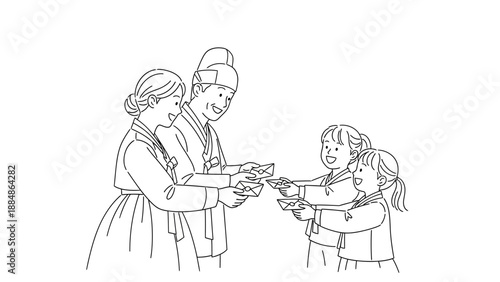 Three People Passing Object to Each Other.