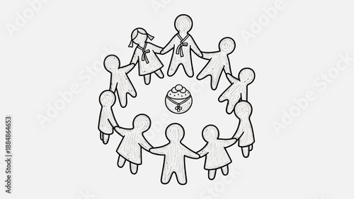 Group of People Holding Hands Together.