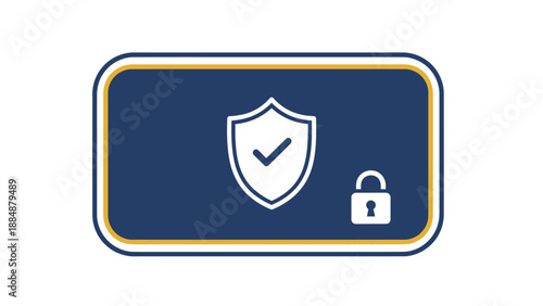 Secure digital shield and unlocked padlock icon representing online protection and data safety measures