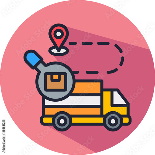 Asset Tracking isometric icon