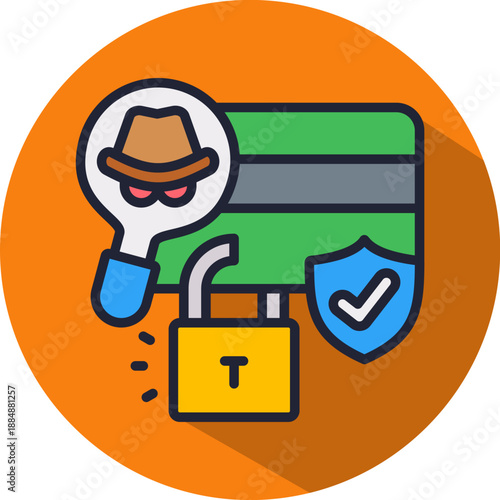 Fraud Protection isometric icon