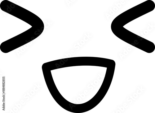 very happy cartoon face