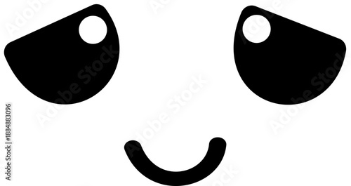 sad smile cartoon face