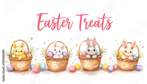 Easter banner, Easter poster, Easter egg design, Easter bunny clipart, Easter egg hunt illustration, Springtime Easter graphics, Easter basket design, Easter celebration poster, Easter decorations cli