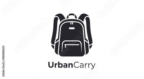 Black Backpack with Urban Carry Logo.