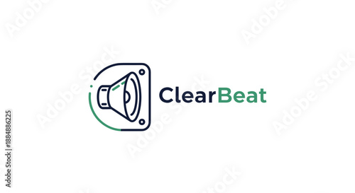 ClearBeat Logo Megaphone Icon Design Element.