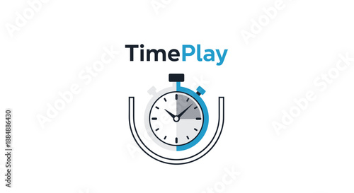 Stopwatch Graphic with TimePlay Text Logo.