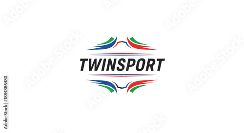 Twin Sport Logo Design Element.