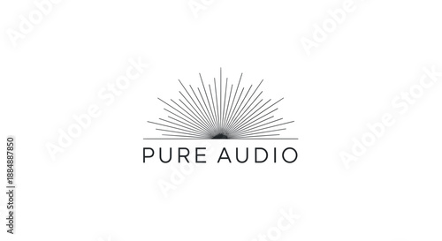 Pure Audio Logo Design Element.