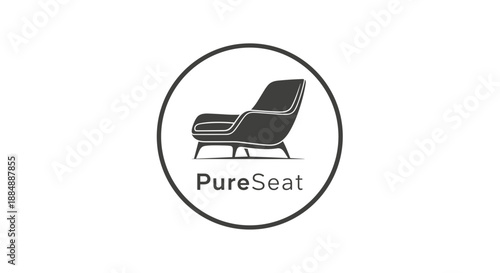 PureSeat Logo Featuring Modern Chair Design.