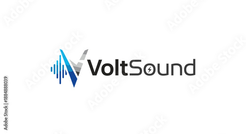 VoltSound Logo Design with Sound Waves. Free Download VoltSound Logo Design with Sound Waves. - GFXLoad