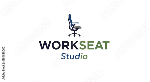 Workseat Studio Office Chair Logo Design.